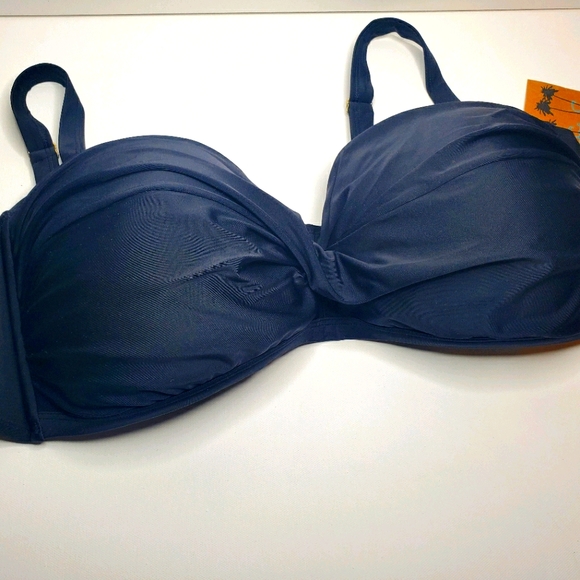VALENTINE RUCHED BANDEAU BIKINI TOP - Picture 5 of 10